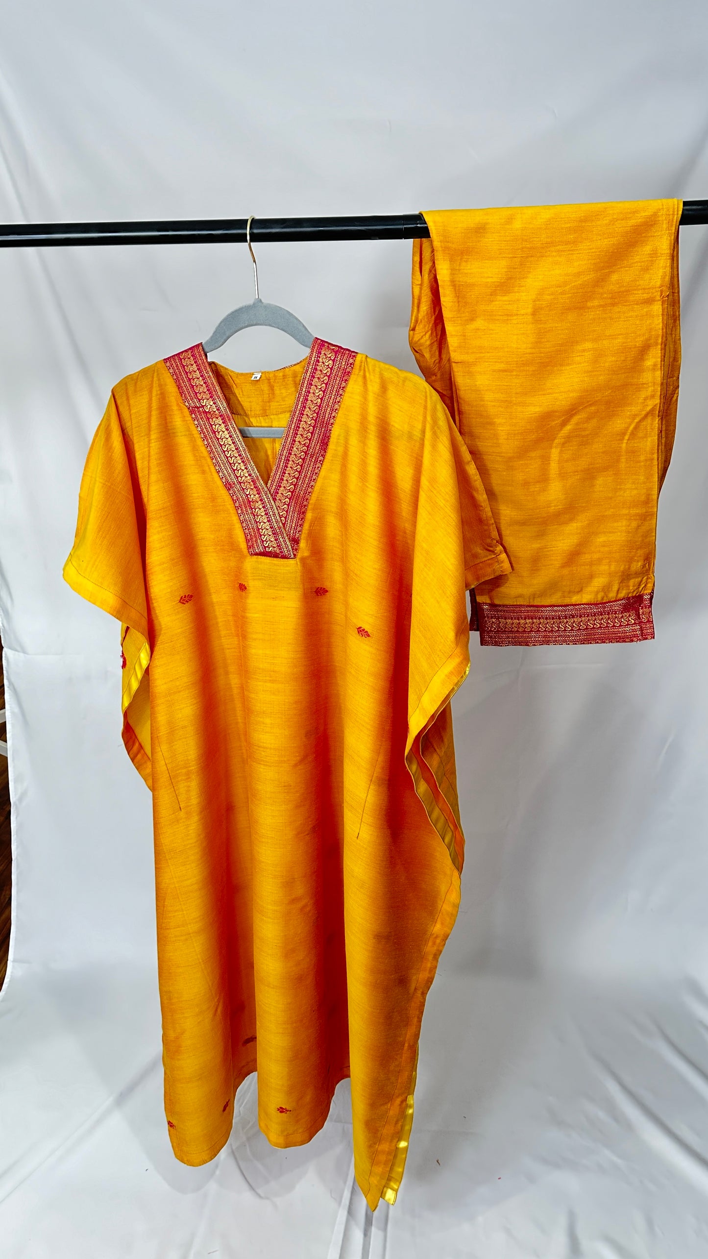 Silk cotton kaftan set - 50% off ( last few)