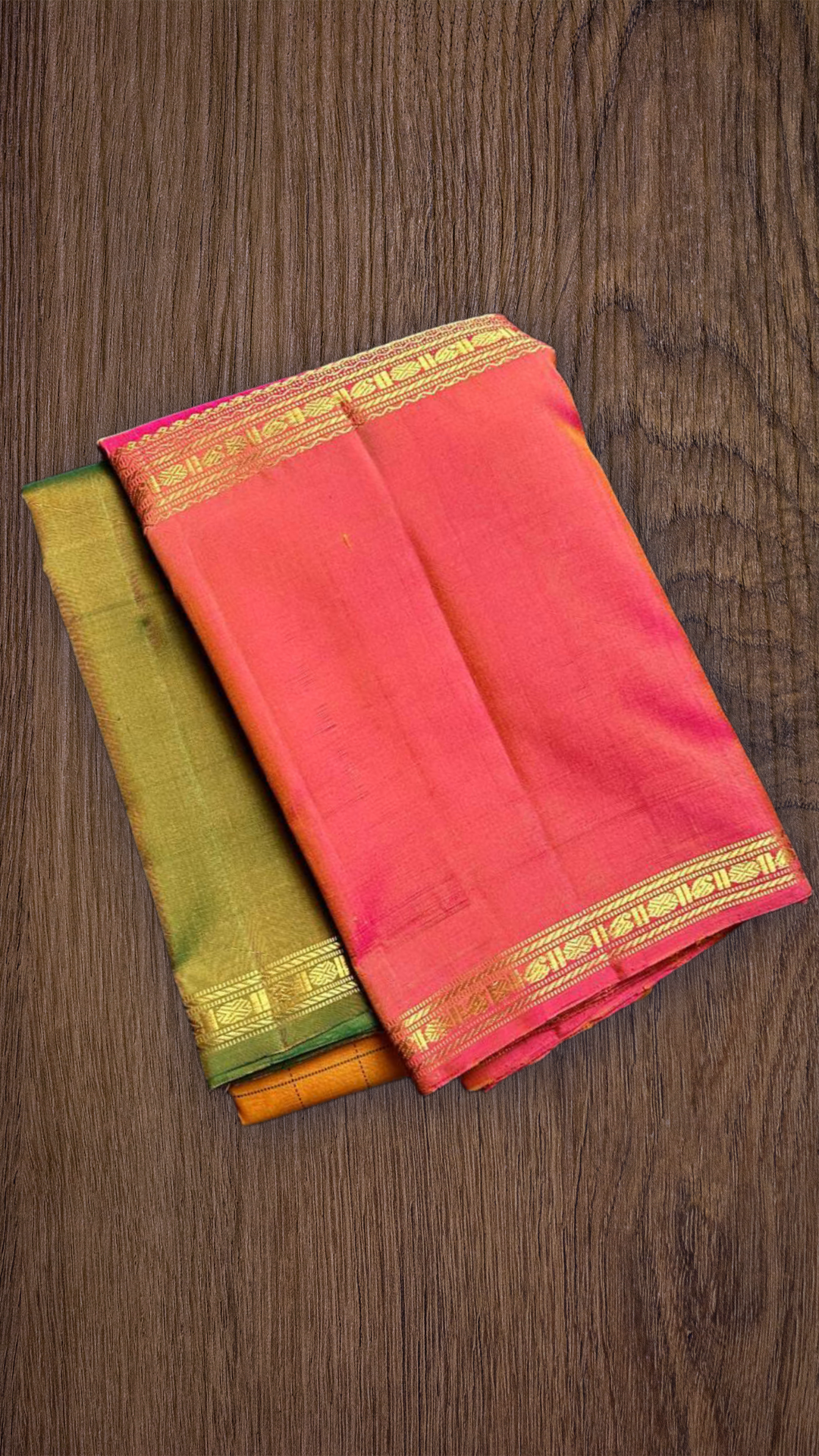 Kesari Checks — Pure Silk Kanchipuram Saree (almost -Mubbagam)
Saffron yellow body in grid kattam weave with radiant pink borders and zari detailing
Silk Mark Certified ✅ • Free USA Shipping • Ships in Two Weeks