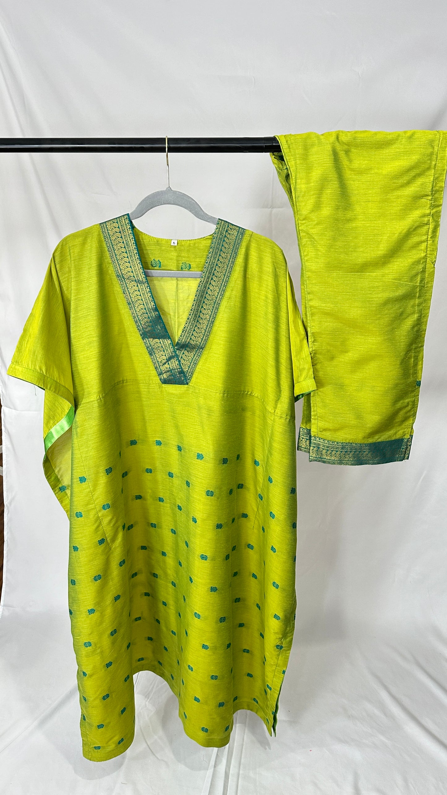 Silk cotton kaftan set - 50% off ( last few)