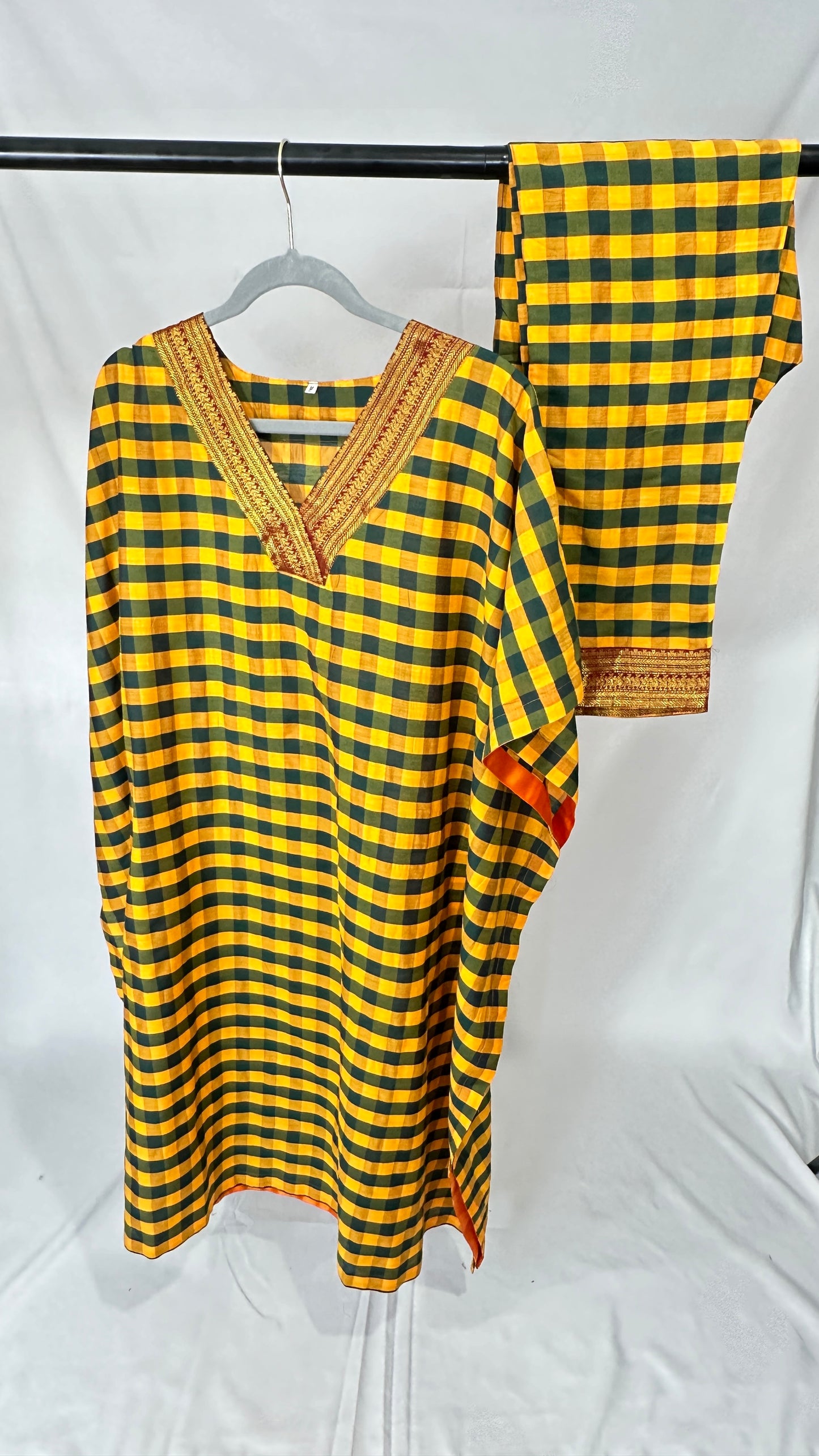 Silk cotton kaftan set - 50% off ( last few)