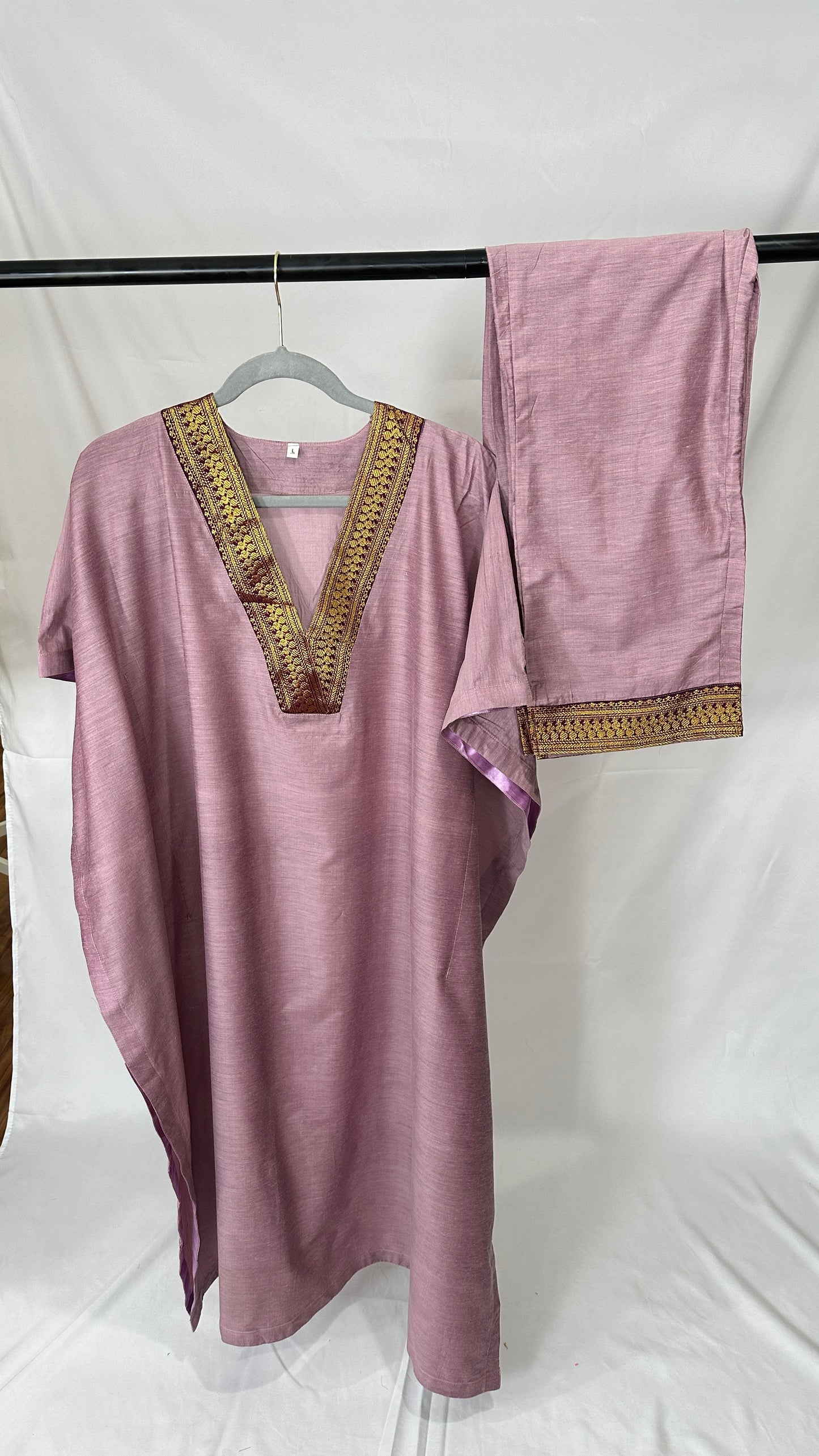 Silk cotton kaftan set - 50% off ( last few)