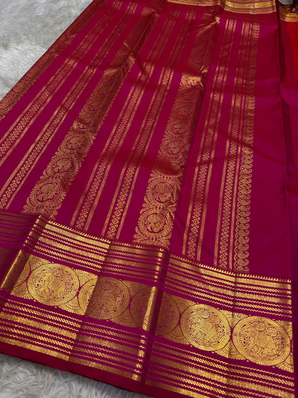 Fuschia Podi Kattam β Zari Checks Pure Silk Kanchipuram β¨πͺ
Fuschia Podi Kattam πΈ Pure Silk Kanchipuram Saree
All-over zari pinstripes & mini podi kattam checks β¨
Silk Mark Certified β
 | Fall & Pico Done β
Free Shipping within USA π | 2 weeks