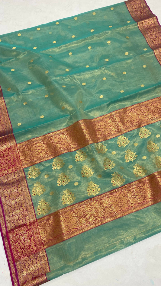 Chanderi tissue pure silks