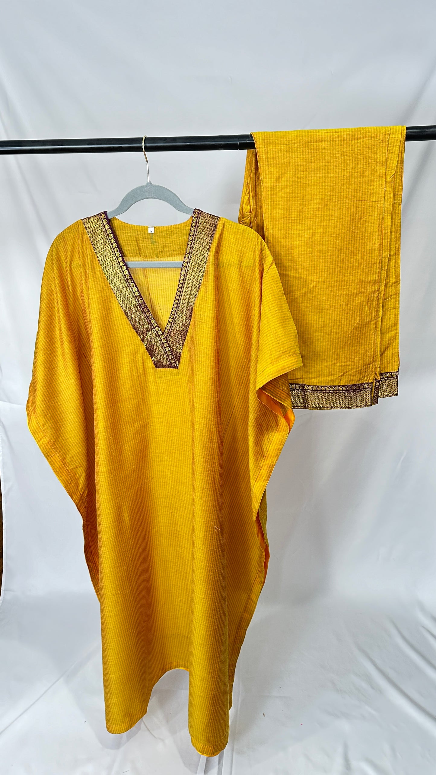 Silk cotton kaftan set - 50% off ( last few)