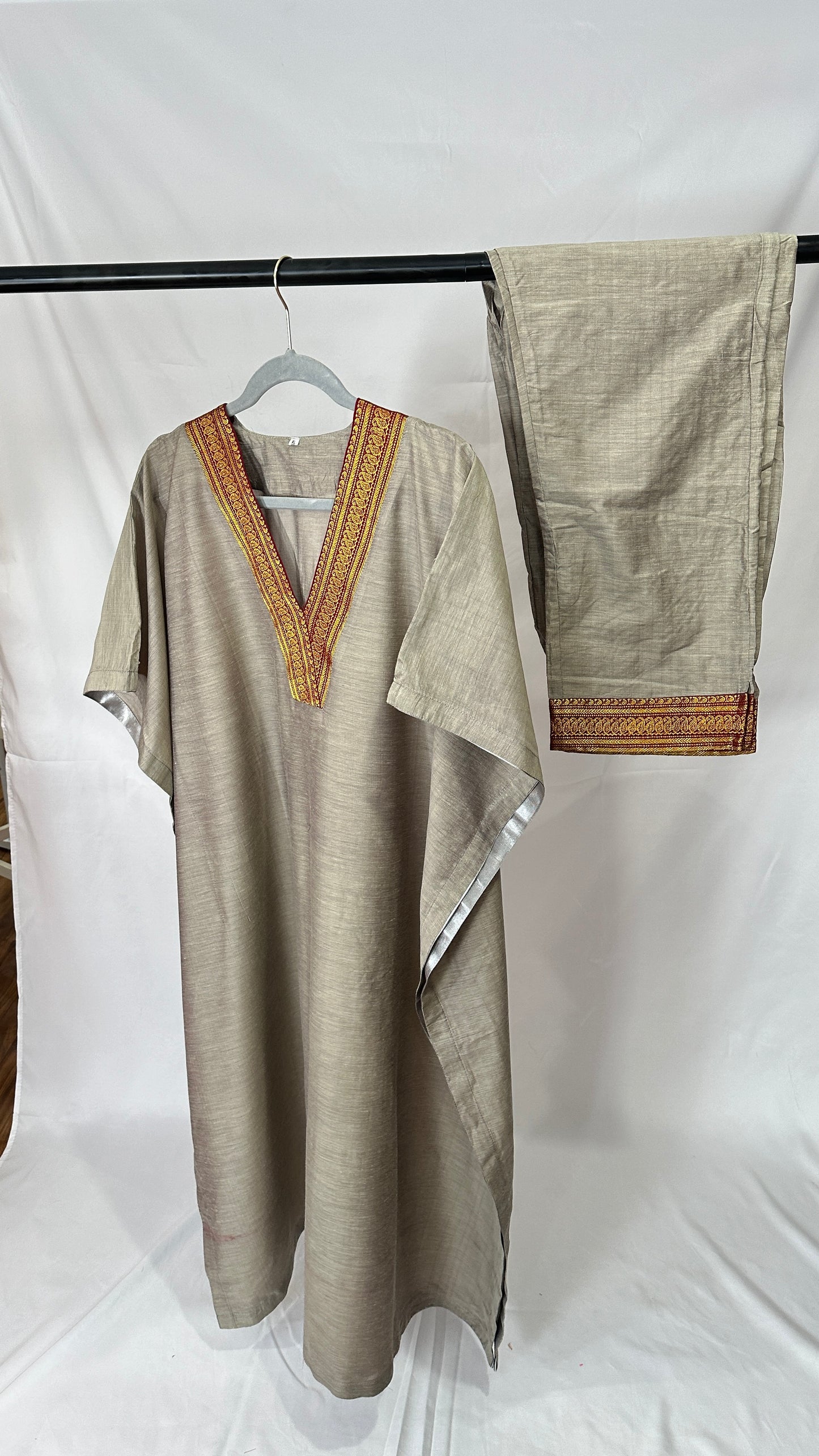 Silk cotton kaftan set - 50% off ( last few)