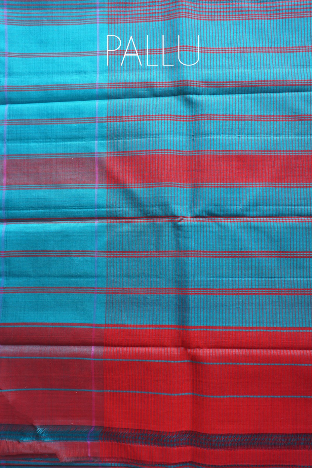 Koorainadu- Blue - silk Cotton Saree – Lightweight & Lustrous Breathable Cotton Warp with Rich Silk Weft Perfect Balance of Comfort and Elegance Ideal for Daytime Celebrations & Festive Wear Silk Mark Certified | Fall & Pico Done | Ships in Two Weeks ✅