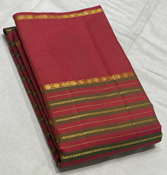 vazhaipoo crimson pink silk saree kk draped view