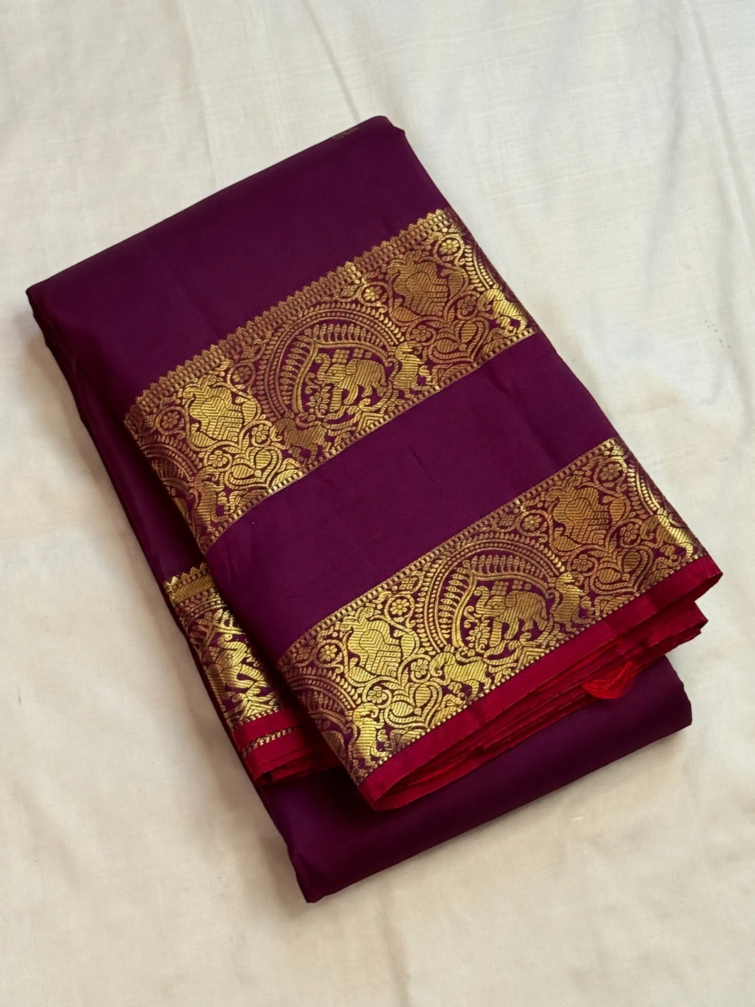 Woven body detail of a Jamun Rettapet Kanchipuram silk saree, Idam Living (photo 5 of 5)