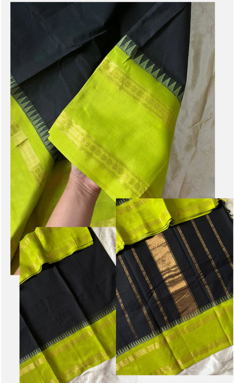 Kanchi cotton saree blouse sets