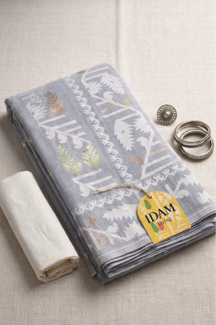 Pure Cotton Sarees Handloom | Soft Breathable Cotton Sarees Online USA