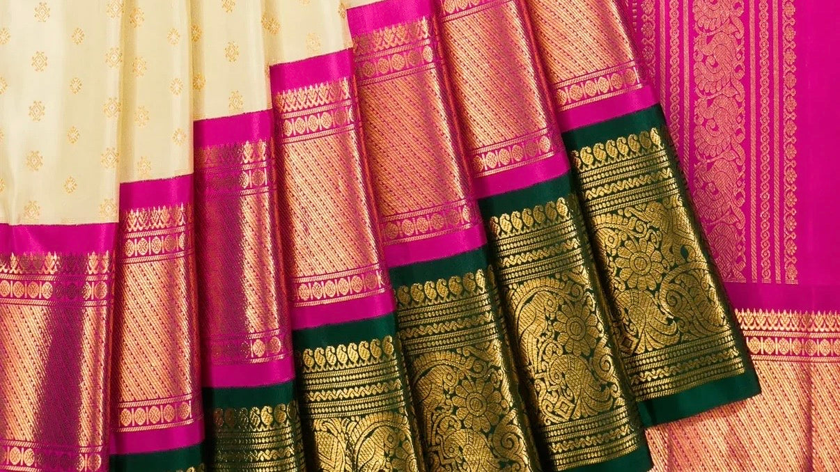 Korvai Kanchipuram Silk Sarees