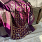 Purple Semi-Georgette Banarasi Saree 💜
Gold Zari Floral Jaal & Striped Weave ✨
Broad Contrast Border with Rich Detailing 💫
Lightweight, Festive & Elegant Draping 🌸
Silk Mark Certified | Ships in 2 Weeks | Free USA Shipping ✅