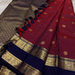 Anuraaga – Neelam

 — Pure Kanchipuram Silk

Vertical Pin-Stripe (Vairaoosi) Body • Gold Coin Buttas

Navy (Neelam) Korvai Border with Elephant Motifs

Diamond-Jaal Brocade Pallu • Running Contrast Blouse

Silk Mark Certified • free shipping in Two Weeks