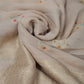 Celebration-ready golden beige Banarasi silk saree ensemble
