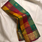 Multicolour Kancheepuram Paalum Pazhamum silk saree, full-length view