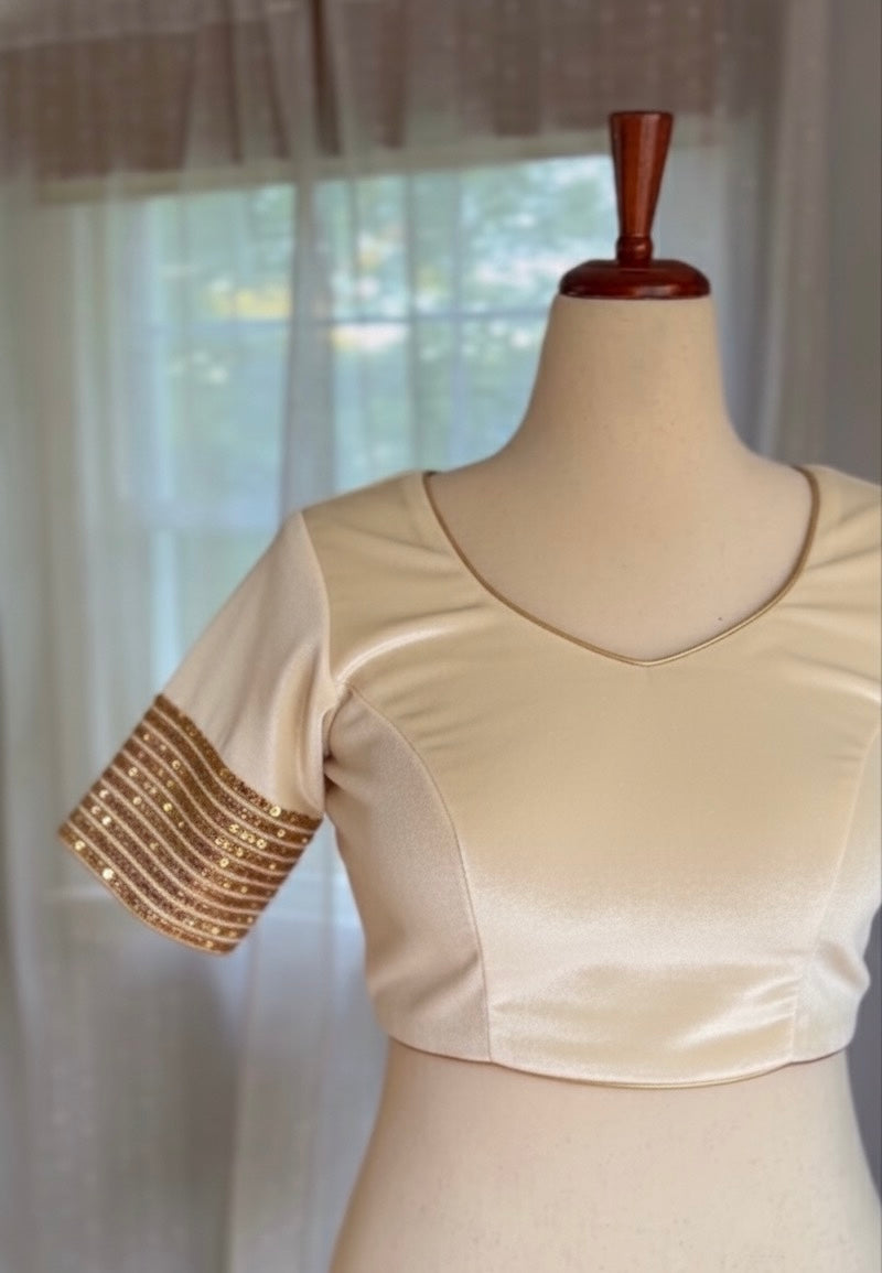 Velvet Sitara — Premium Winter Velvet Blouse
Soft Cotton Lined · Adjustable Fit · Sequin-Embroidered Sleeves
A Warm, Elegant Essential for Festive & Saree Styling