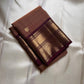 Biscuit Brown Glow – Korvai Kanchipuram Pure Silk Saree
Biscuit-brown (rust shot) body with gold chakram & paisley buttas
Rich deep-brown korvai border with annam medallions & diamond mesh
Grand deep-brown zari pallu |… read description