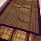 Mohana peach 🌸✨ – Graceful Peach Pure Kanchipuram Silk Saree with Handwoven Zari Peacocks 🦚, Deep Purple Peacock Border 💜🦚, Pillayar Moggu Detailing 🌺, & Intricately Woven Grid Zari Pallu 🎀💛