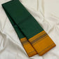 Maragatham & Mustard — Pure Silk Kanchipuram Saree
Emerald-green body with mustard korvai borders & floral medallion vines, varisaipettu pallu with tassels.
Silk Mark Certified • Ships in Two Weeks • Free USA Shipping ✅