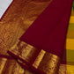 Self-colour emerald green blouse piece included with Kancheepuram Paalum Pazhamum saree