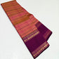 Shanmugapriya – Pure Kanchipuram Silk Saree
Plum Body with Veldhari Silk Thread Lines ✨
Contrast Korvai Borders with Gold Zari Motifs
Grand Zari Brocade Pallu with Traditional Detailing
Silk Mark Certified | Blouse Piece Included | ships in two weeks