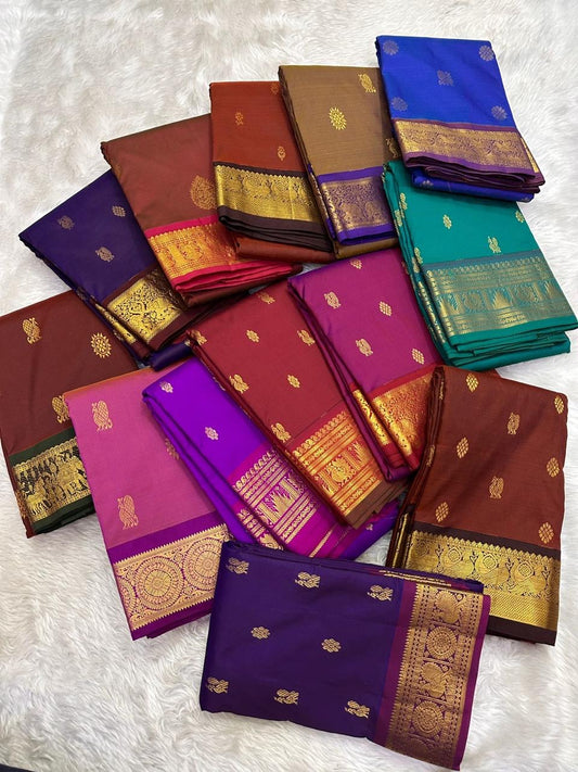 Lightweight Kanchipuram Silk Sarees | Silk Mark Certified | Idam Living