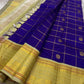 Amethyst Mayil Chakram – Pure Kanchipuram Silk Saree
Zari Kattam Checks with Peacock Motifs
Deep Violet Body with Golden Zari Detailing
Light Green Borders with Paisley Weaves

Silk Mark Certified, delivery in 2 weeks