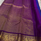 Sorgavaasal Kili , stunning motif in  MS blue and purple zari kattam zari woven yazhi buttas in pure silk kanchipuram
