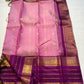 Swarna Sugantham — Pure Silk Kanchipuram Saree
Ombre rose-to-blush pink body with zari paisley buttas and rich rani-magenta borders in gold vine motifs.
Silk Mark Certified • Blouse Stitching Available ($30) • Free USA Shipping • Ships in Two Weeks.