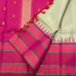 Cardamom Roja • Pure Silk Kanchipuram Saree
Pista Green with Gold Buttas • Rani Pink Contrast & Silver Zari Borders
Silk Mark Certified • Free USA Shipping • Ships in Two Weeks ✅