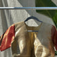 "Reva" collection - pure tissue silk blouse in gold and copper  sleeves