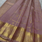 Lilac Mayil – Pure Kanchipuram Silk Saree
Ash-Lilac Body with Zari Kattam Checks & Buttas
Broad Antique-Gold Peacock Zari Borders
Grand zari Pallu 
Silk Mark Certified | Fall & Pico Done | Blouse Stitching Available | ships in two weeks Free