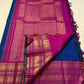 Starry Night — Pure Silk Kanchipuram Saree
Dual-tone Teal Blue with Magenta & Gold Paisley Buttas ✨
Silk Mark Certified ✅ | Ships in Two Weeks | Free USA Shipping 🇺🇸