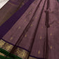 Padmika – Graceful Pink Zari Kattam Kanchipuram Silk Saree with Majestic Purple Vanasringaram Border & Green Selvedge