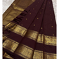 Kasturi 🌰✨
Deep Coffee Brown Pure Silk Kanchipuram Saree
Gold Zari Woven Kamalam & Diamond Buttas All Over
Double Border with Mayil Pettu & Rettapettu Detailing
Diagonal Peacock Pallu with Floral Vine Motifs
