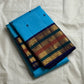 Sapphire Silk Thread Butta — Pure Silk Kanchipuram Saree
Aqua Blue Body with Navy Buttas & Dual Zari Borders ✨
Retta-Pettu Navy Pallu with Temple Edging 🪔
Silk Mark Certified ✅ | Free USA Shipping 🇺🇸 | Ships in Two Weeks