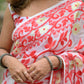 Jamdhani muslin silk saree and blouse set
