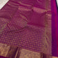 Berry Ruby Kamalam Butta — Pure Kanchipuram Silk
Lotus zari buttas on deep ruby silk with rani korvai border
Silk Mark Certified • Free Shipping within USA • Ships in Two Weeks