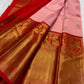 Stuthi ✨ — Vermilion Red Pure Kanchipuram Silk Saree
With Traditional Korvai Weave & Broad Yaali Border
Adorned in Intricate Chakram Motifs & Fine 3G Zari, Grand Zari Brocade Pallu with Medallion Artistry
Contrast red blouse with a broad border