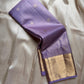 ✨ Lilac Vairaoosi — Pure Silk Kanchipuram Saree ✨
Pastel lilac body with vairaoosi pin-stripes and self-zari buttas, finished with antique-gold brocade borders and matching pallu.
Silk Mark Certified ✅ • Free Shipping within USA 🇺🇸 • Ships in 1 Week ✅
