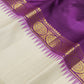 Ivory Plum ✨ – Pure Kanchipuram Silk Saree
Ivory Silk Body with Smooth Finish
Plum-Purple Contrast Border with Gold Zari Motifs
Temple-Inspired Edging & Rich Plum Pallu

Silk Mark Certified, delivery in 2 weeks