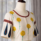 Handcrafted Indian cotton blouse with breathable summer fabric and traditional textile accents