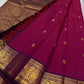 Raaga Raspberry Pink
Raspberry-Pink Kanchipuram Silk Saree
Zari-Woven Medallion Border & Grand Pallu