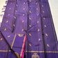 Vadamalli Gandaberunda Kattam — Pure Silk Kanchipuram Saree
Royal purple body with fine kattam checks & zari mankolam buttas, adorned with grand Gandaberunda borders and rich diamond brocade pallu with pink selvedge.
Silk Mark Certified ✅ | Fall & Pico