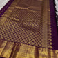 Aubergine Mayil Chakram — Pure Silk Kanchipuram Saree
Rich aubergine-purple body with golden mayil & chakram buttas ✨
Antique-gold zari borders & grand diamond-jaal pallu 🪔
Matching blouse with zari border included 💫
Silk Mark Certified • Free Shipping