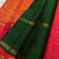 A Vermilion–Gold Celebration in Pure Kanchipuram Silk
Tradition, Splendour & Timeless South Indian Grandeur