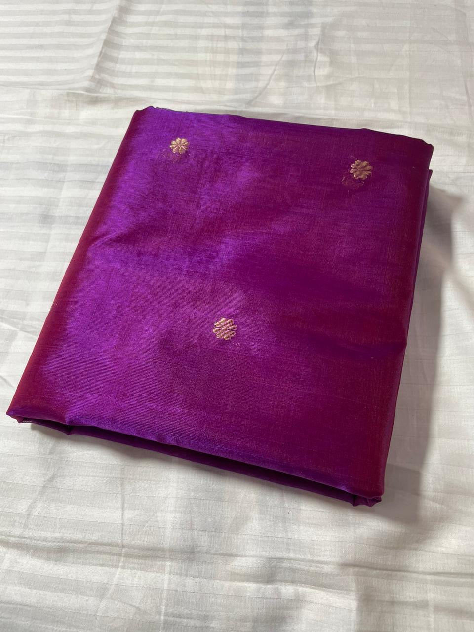 Pure silk Chanderi saree