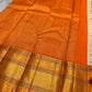 Ivory Marigold — Pure Silk Kanchipuram Saree
Pearl-Ivory Body with Gold Buttas & Kesari-Orange Peacock Zari Border ✨
Silk Mark Certified • Free USA Shipping • Ships in 2 weeks