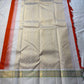 Kesar Chakram – Pure Kanchipuram Silk Saree
Rich Kesar Orange Body with Golden Chakram Buttas
Ivory Korvai Borders with Zari Rosette Motifs & Green Selvedge
Grand Ivory-Gold Brocade Pallu with Orange Tassels
Silk Mark Certified | ships in 2 weeks