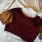 Maroon Narayanpet blouse